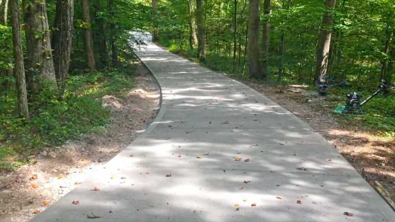 Concrete and stone driveways
