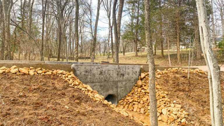 Rebuilt culvert