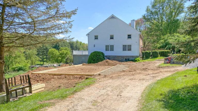 Preparing stone base foundation