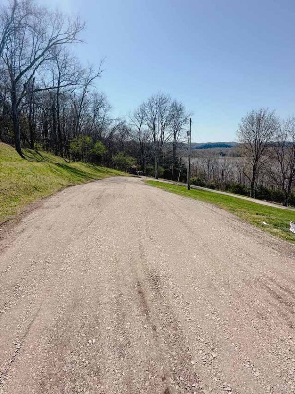 Pole Barn Foundation and Gravel Driveway 2 The driveway leading to the pole barn