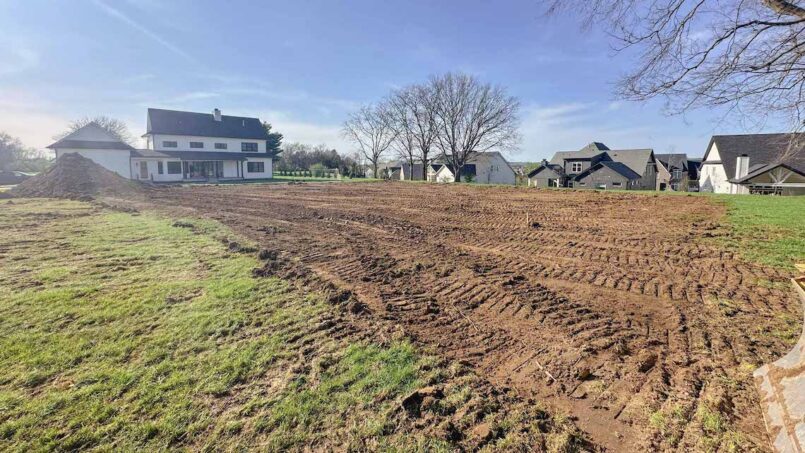 Pole Barn Foundation 1 Excavation begins to ensure