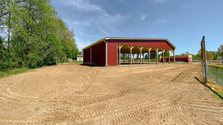 After the barn is installed