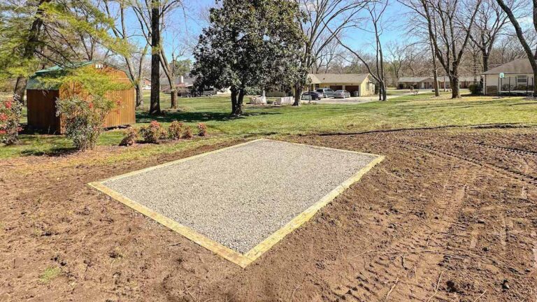 With the stone base foundation complete