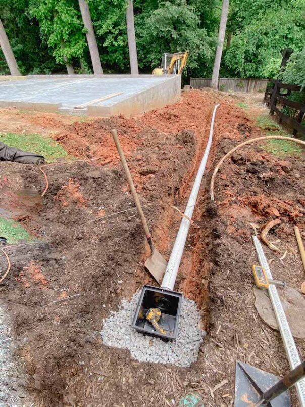 Concrete Foundation for Garage 6 Once the concrete wall is in place