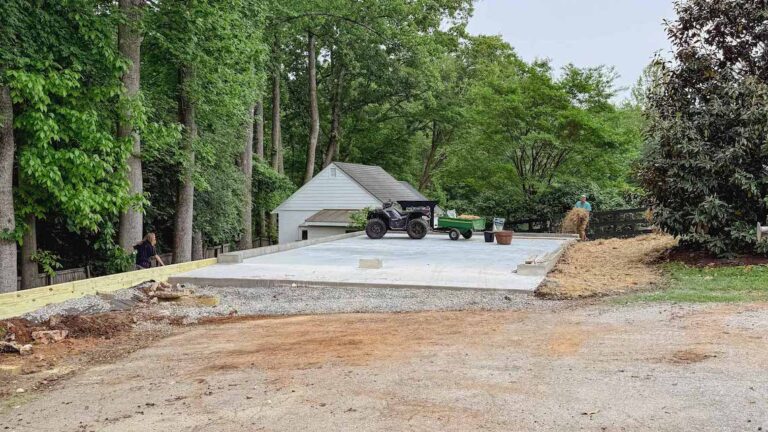 After the concrete is poured