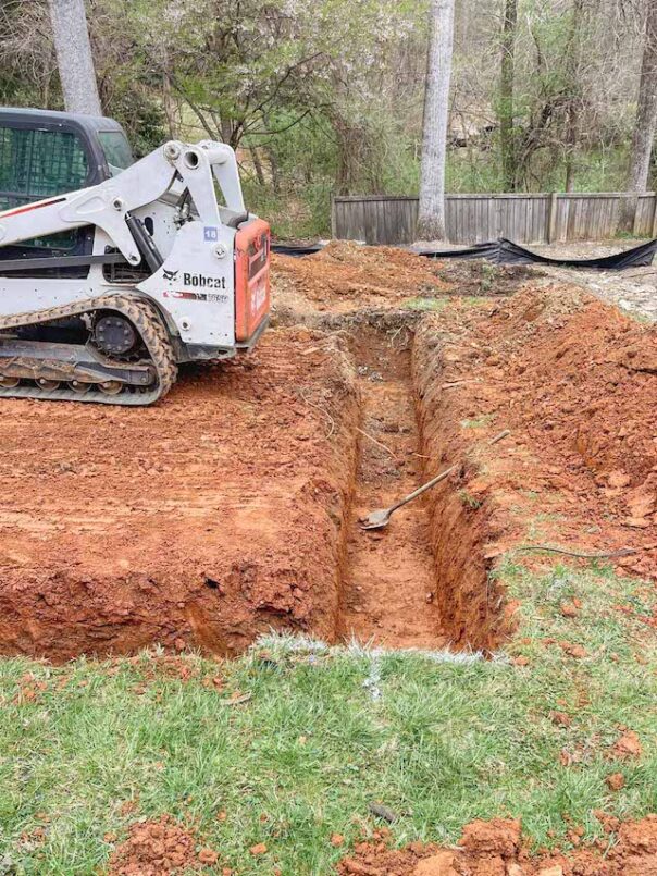 Concrete Foundation for Garage 3 The site is excavated