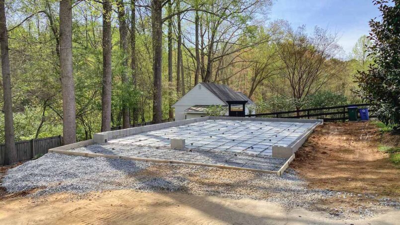 Concrete Foundation for Garage 1 Concrete Foundation for Garage