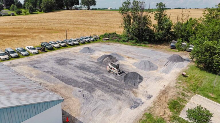 A bird's-eye view of the finishing touches