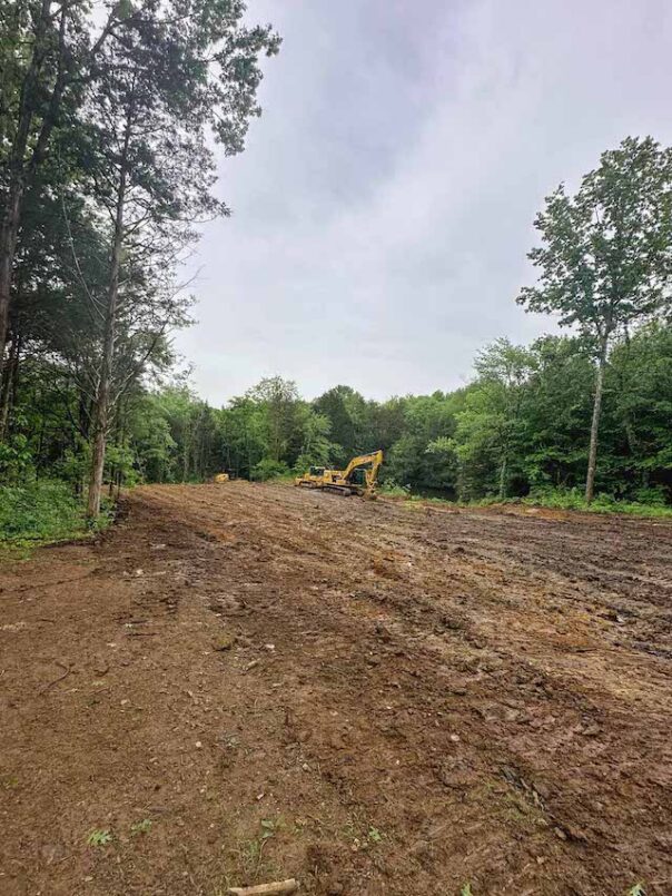 Site Excavation for Pole Barn Garage 3 With heavy machinery