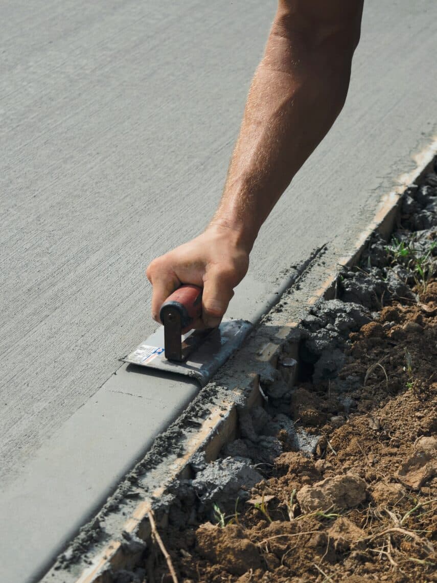 Concrete Slab Precision Finishing with trowel