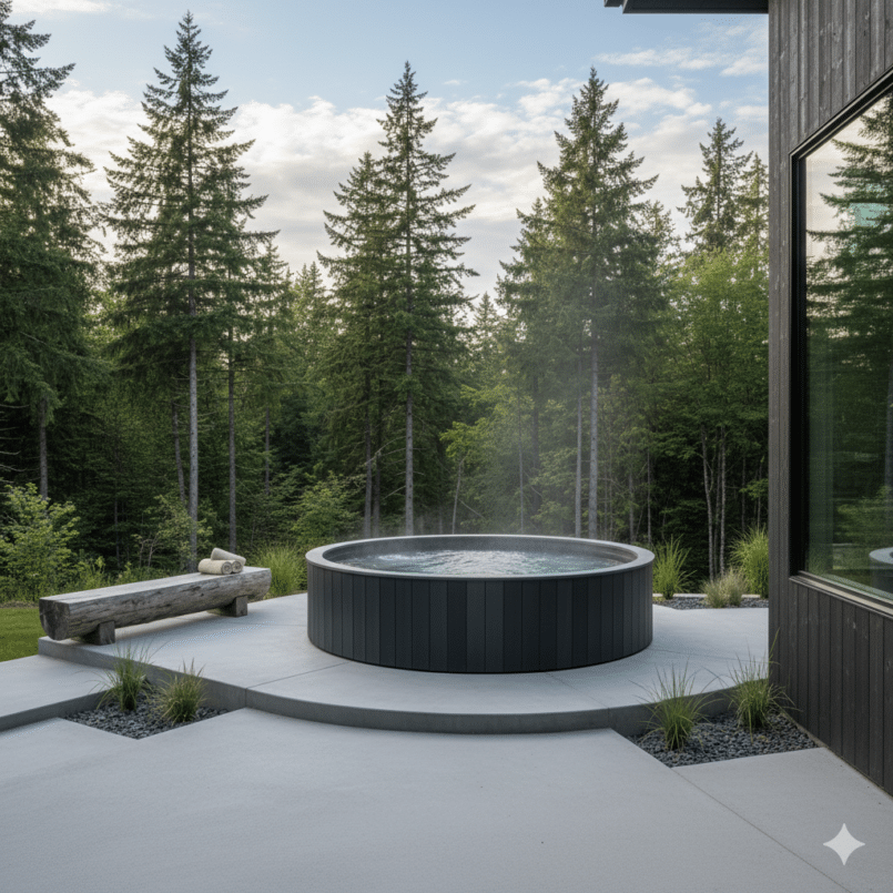 Hot tub concrete foundation - jacuzzi concrete foundation