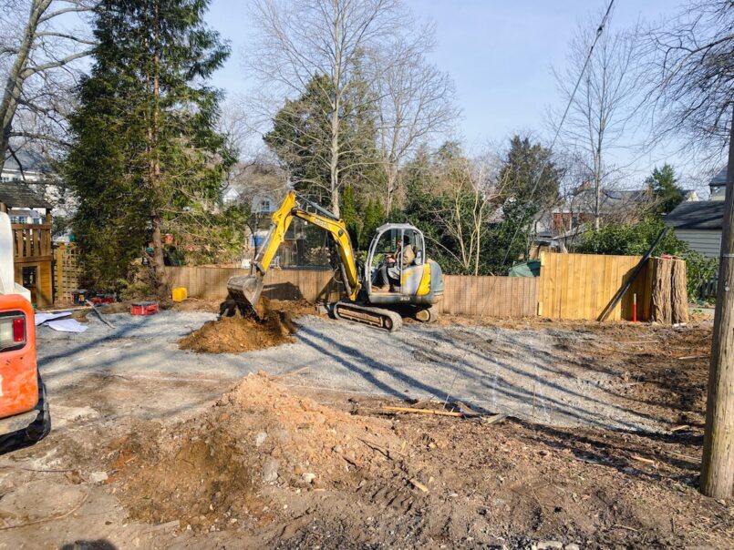 Excavation is underway