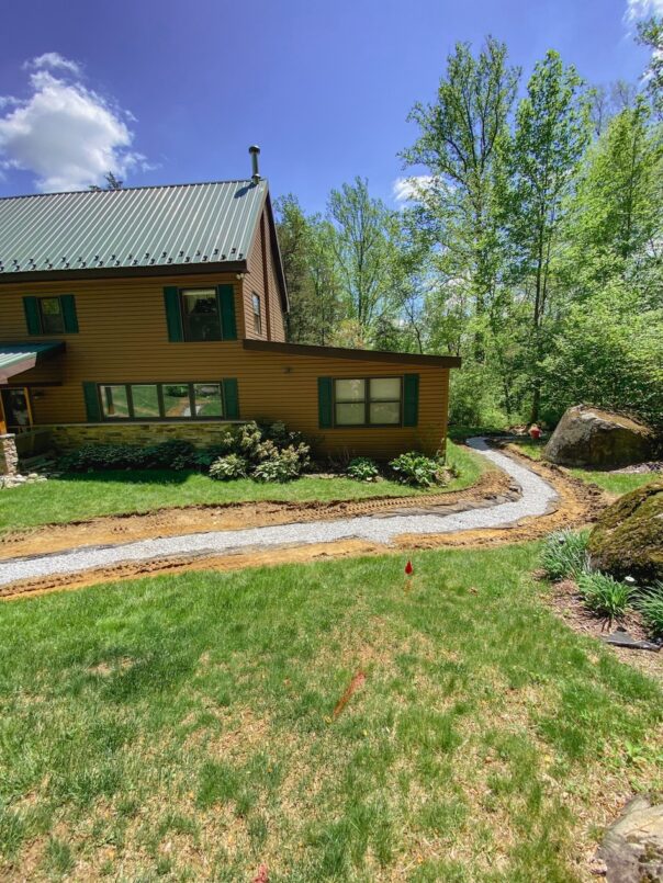 Small gravel is added