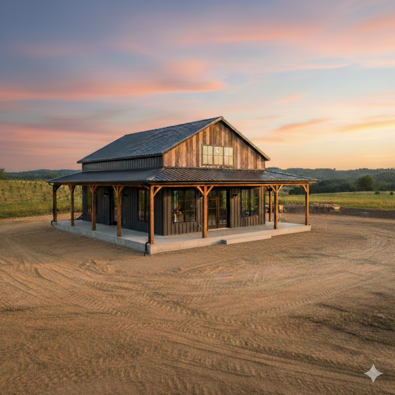 Concrete Foundations - Revamp 15 Barndominium finish with concrete foundation and site grading