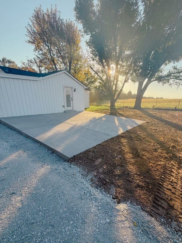 During construction, BedRock cleared
