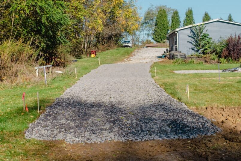 A gravel extension