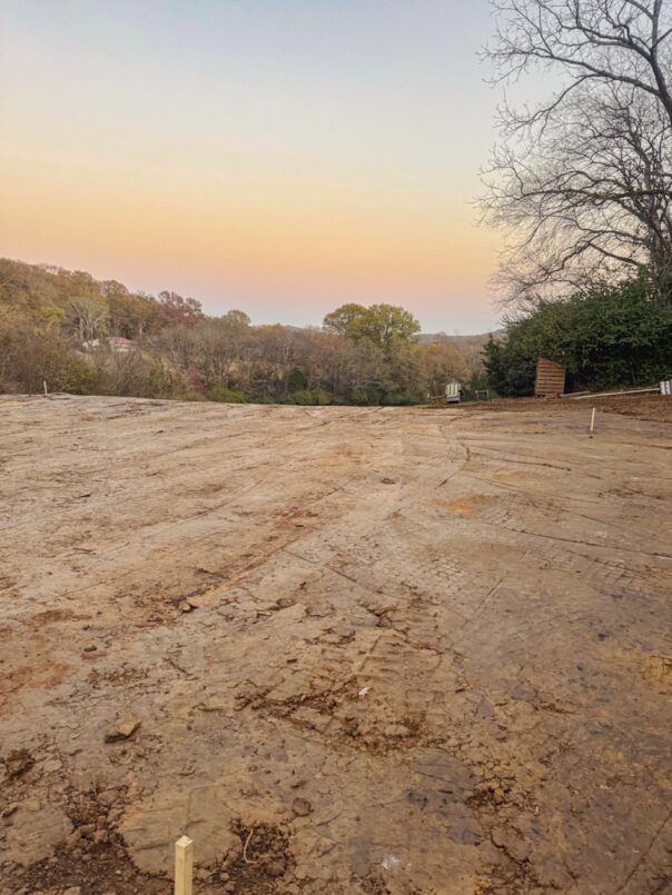 The site is now fully prepared