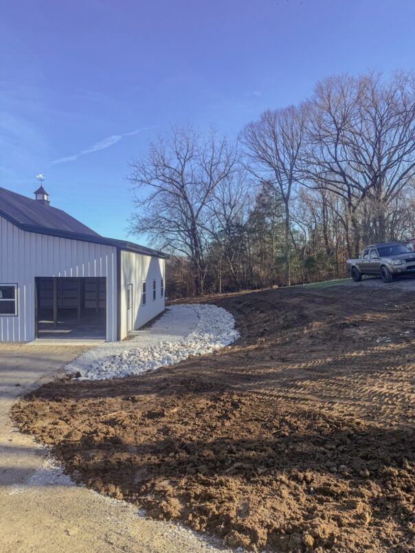 Stone was also installed