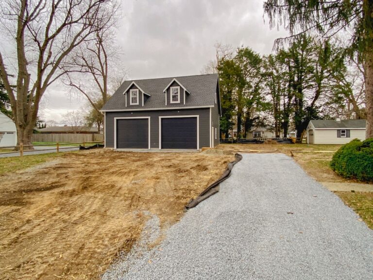 Constructed beneath the garage
