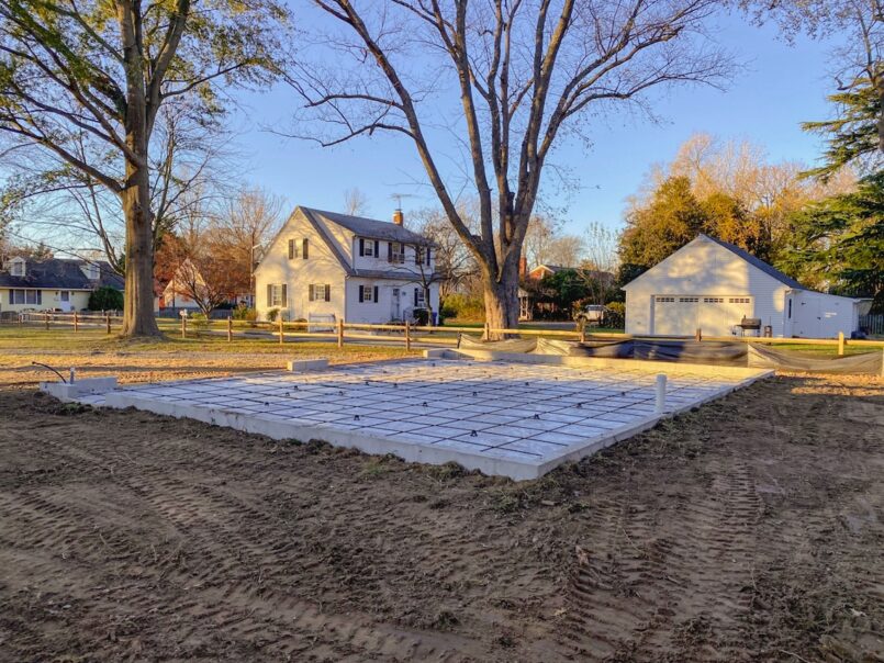 The base is prepared