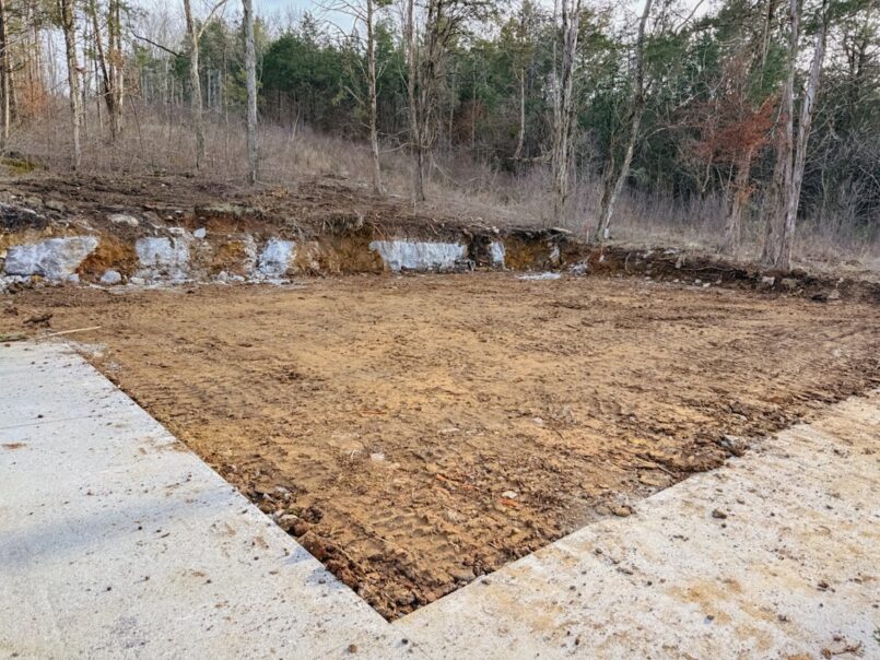 Once the old wall is removed