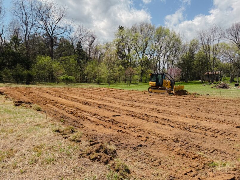 The site is being excavated