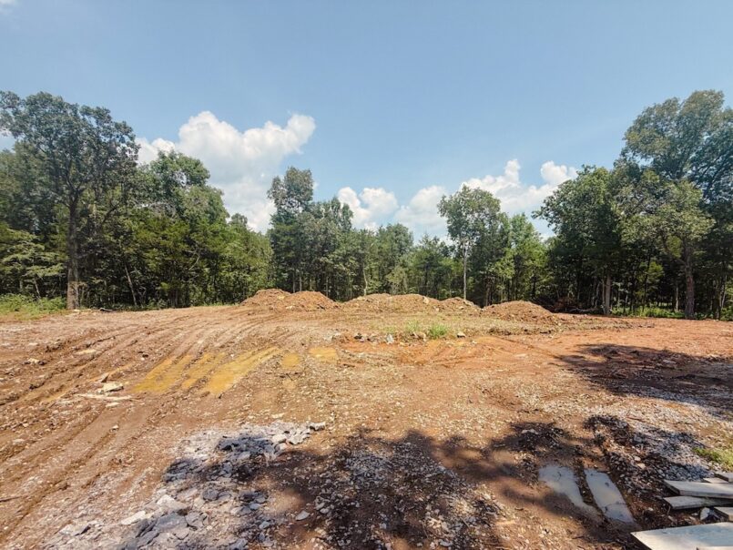 Level Site for New Home Build 1 Clearing the way for a new home