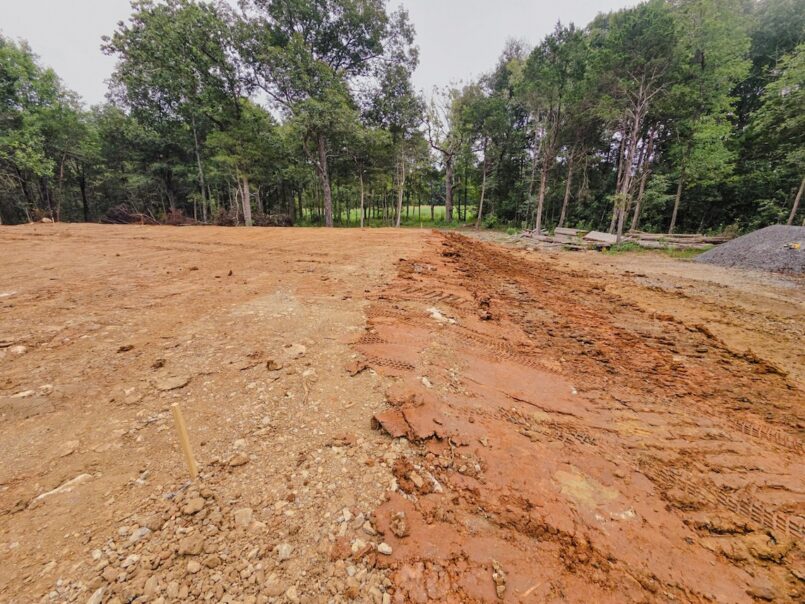 Level Site for New Home Build 3 The area to the left of the photo