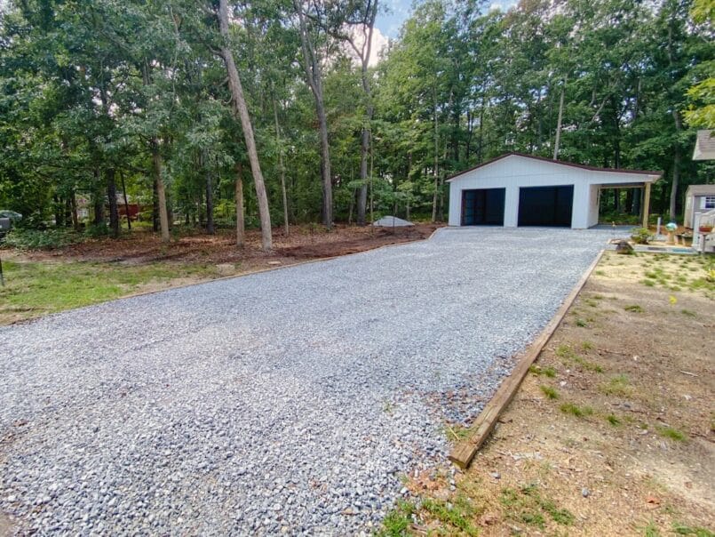 Additional stone was added