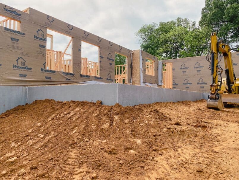 Concrete Home Foundation & New Drainage System