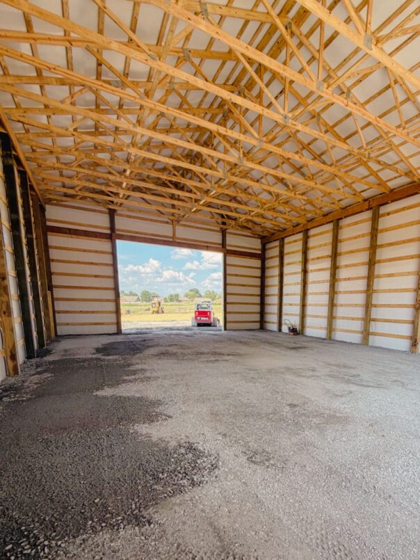 After the pole barn is built