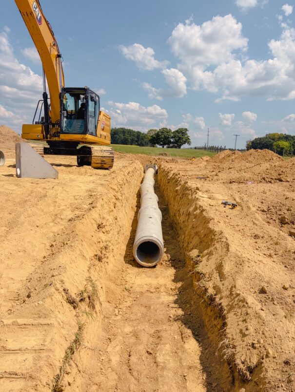 A large trench
